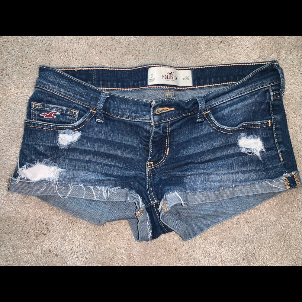 Hollister Dark Wash Jean Shorts